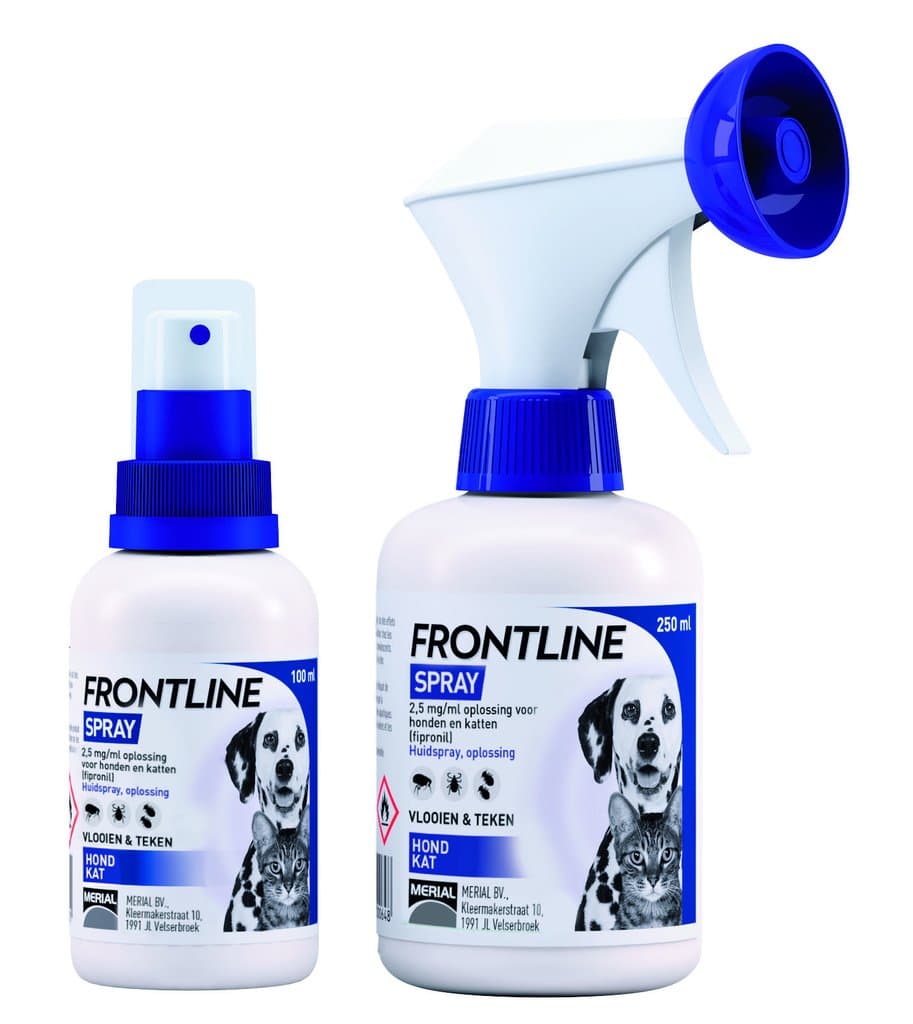 schijf aanwijzing toekomst Frontline Spray voor hond en kat